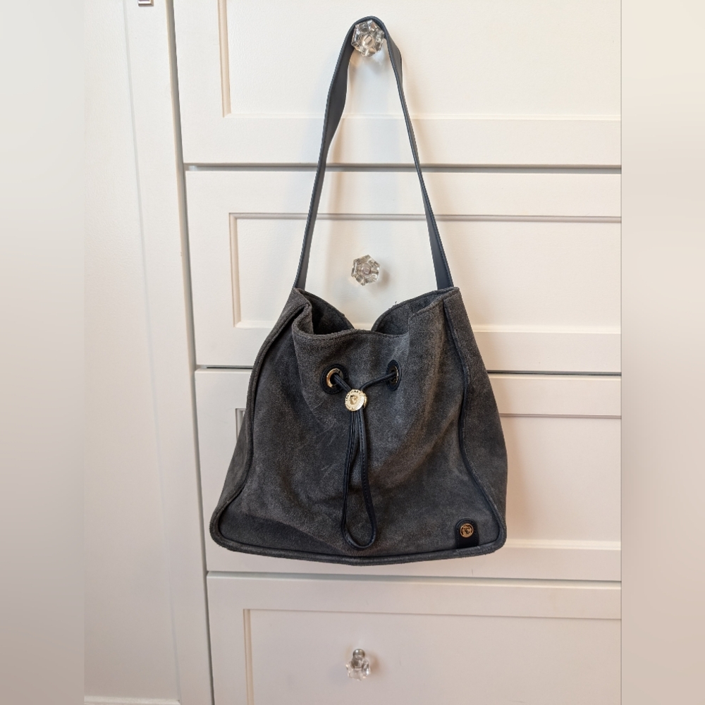 Spartina 449 Gray Suede Shoulder Bag